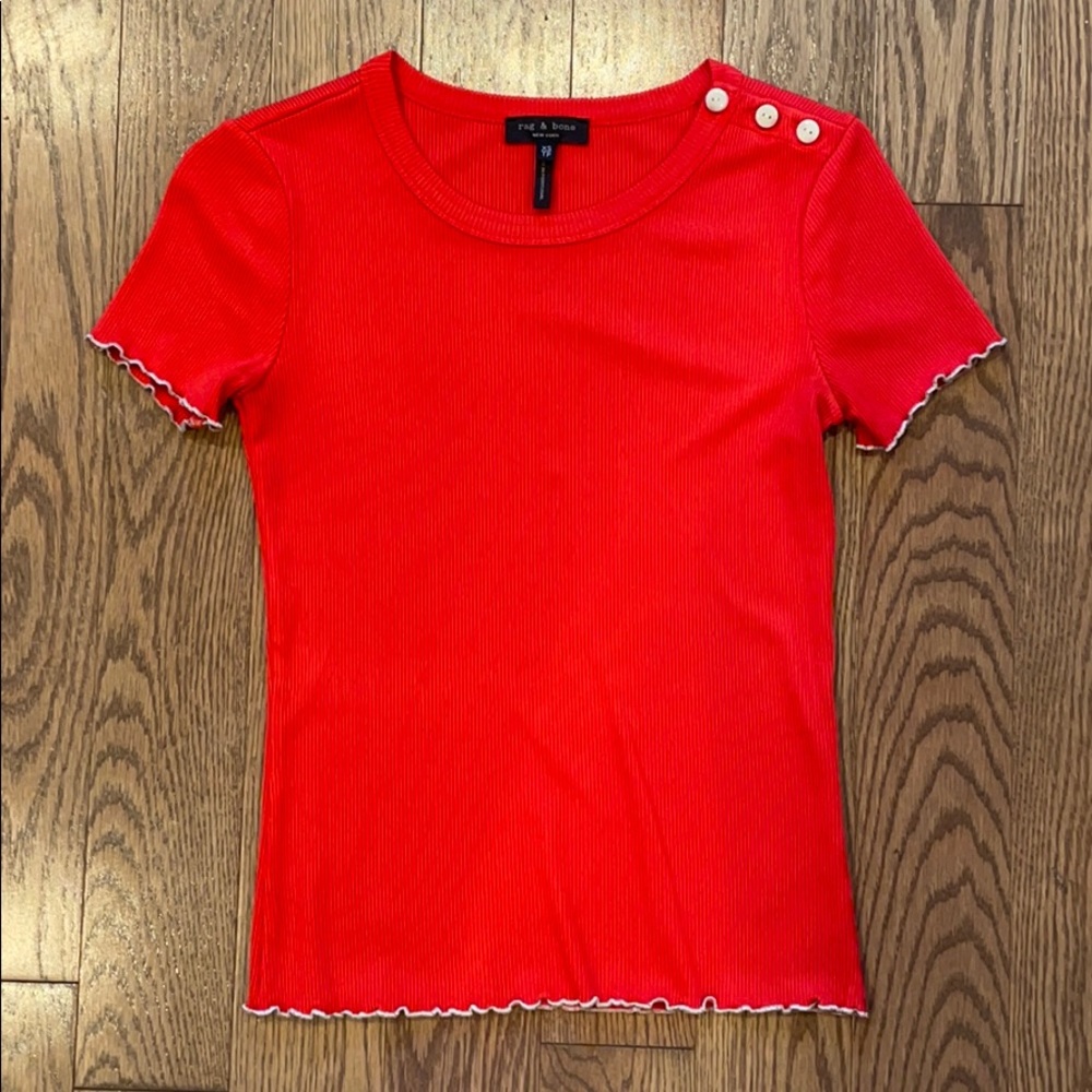 Rag&Bone fitted ribbed shirt